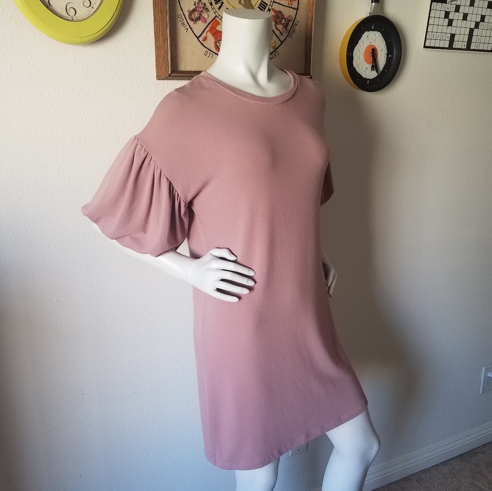 Alya Mauve Super Soft Tshirt Dress Sz M